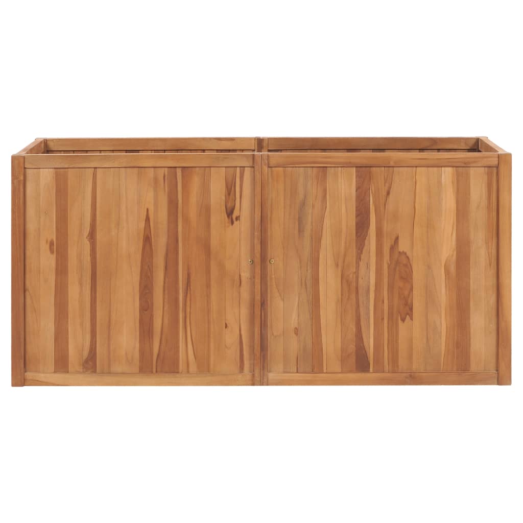 Plantenbak verhoogd 150x50x70 cm massief teakhout is nu te koop bij PeponiXL, paradijselijk wonen!