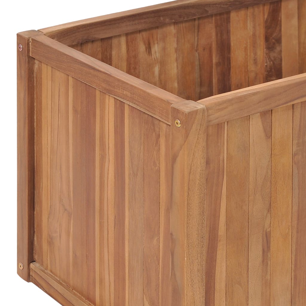 Plantenbak verhoogd 200x50x50 cm massief teakhout is nu te koop bij PeponiXL, paradijselijk wonen!