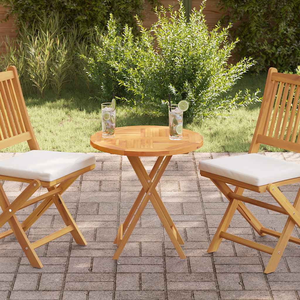 Tafelblad rond 2,5 cm 60 cm massief teakhout is nu te koop bij PeponiXL, paradijselijk wonen!