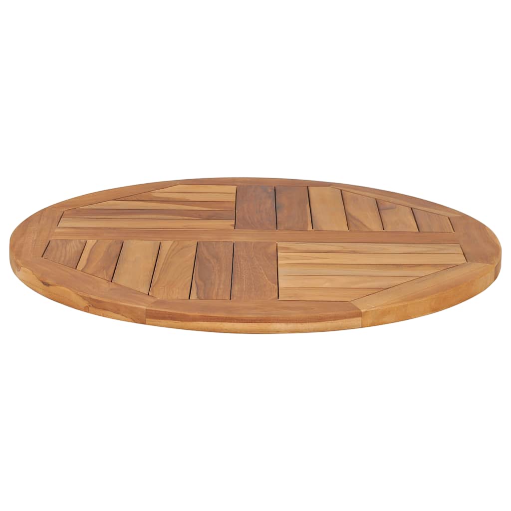 Tafelblad rond 2,5 cm 70 cm massief teakhout is nu te koop bij PeponiXL, paradijselijk wonen!