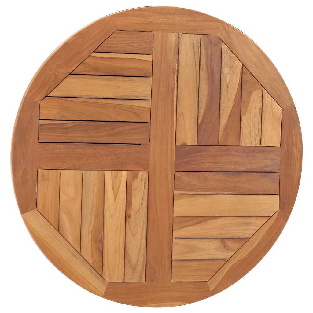 Tafelblad rond 2,5 cm 70 cm massief teakhout is nu te koop bij PeponiXL, paradijselijk wonen!