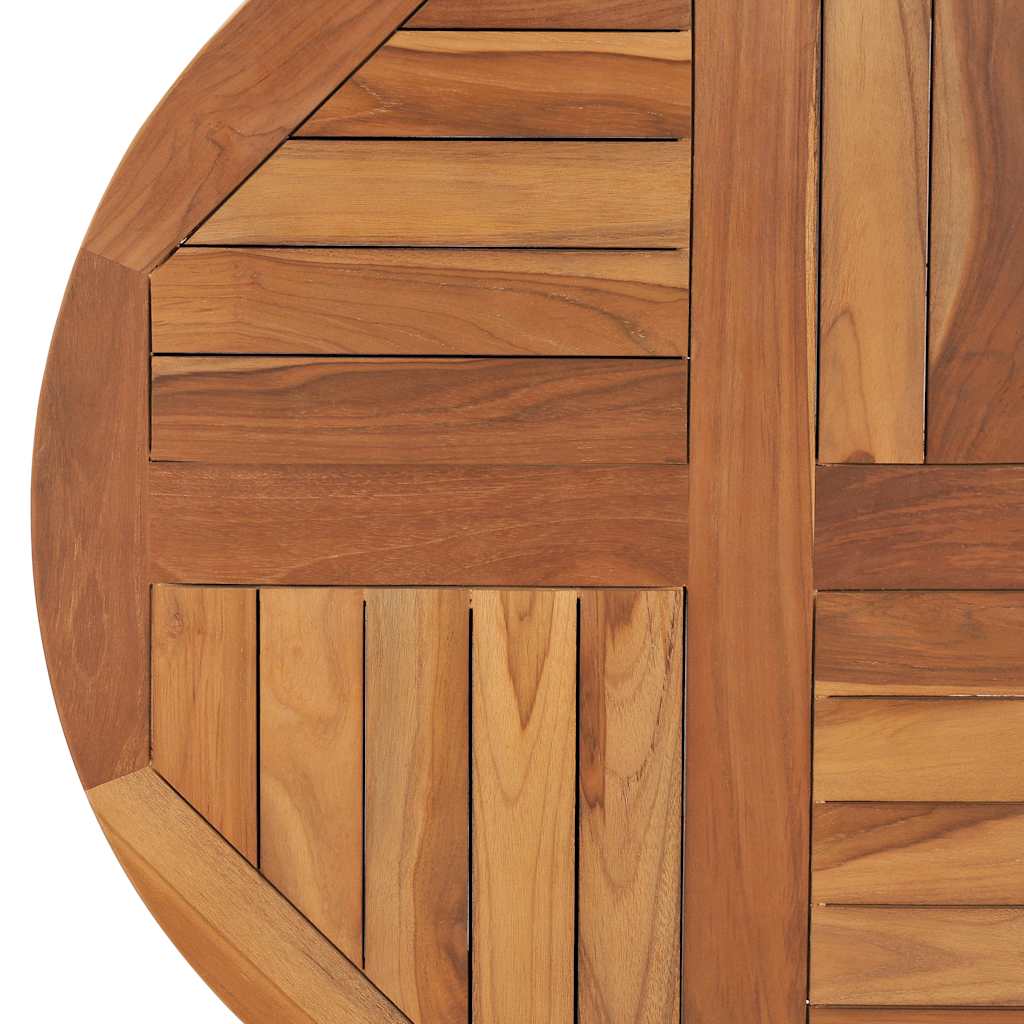Tafelblad rond 2,5 cm 70 cm massief teakhout is nu te koop bij PeponiXL, paradijselijk wonen!