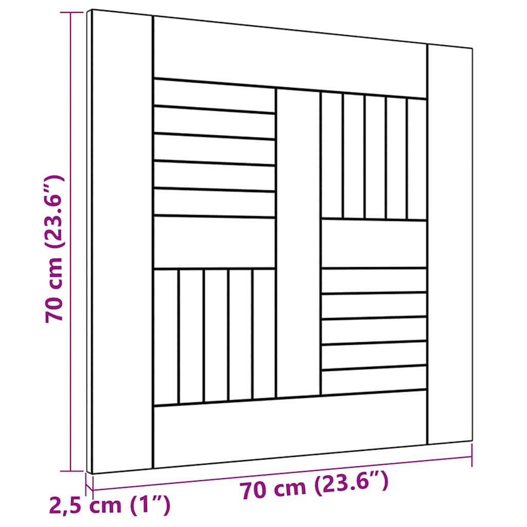 Tafelblad 70x70x2,5 cm massief teakhout is nu te koop bij PeponiXL, paradijselijk wonen!