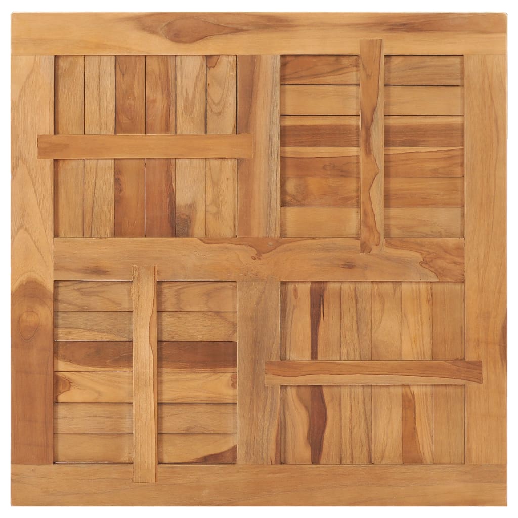 Tafelblad vierkant 80x80x2,5 cm massief teakhout is nu te koop bij PeponiXL, paradijselijk wonen!