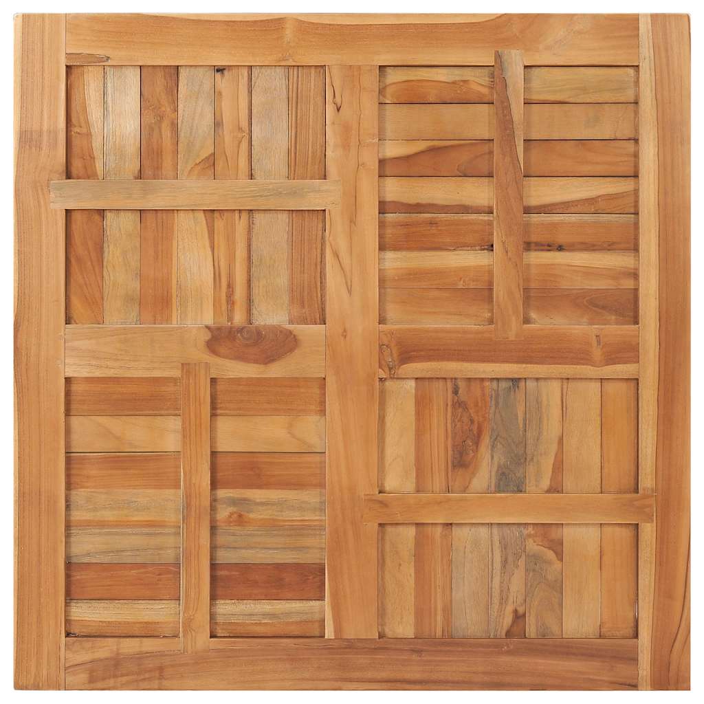 Tafelblad vierkant 90x90x2,5 cm massief teakhout is nu te koop bij PeponiXL, paradijselijk wonen!