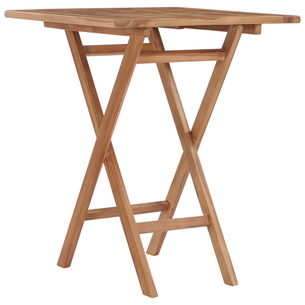 Tuintafel inklapbaar 60x60x75 cm massief teakhout is nu te koop bij PeponiXL, paradijselijk wonen!