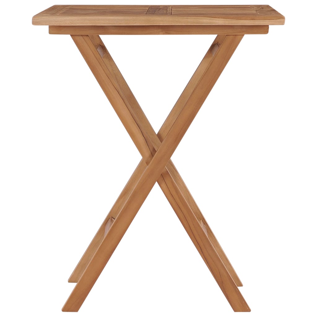 Tuintafel inklapbaar 60x60x75 cm massief teakhout is nu te koop bij PeponiXL, paradijselijk wonen!