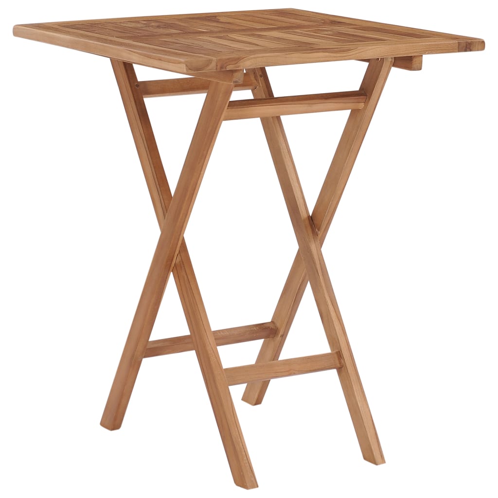 Tuintafel inklapbaar 60x60x75 cm massief teakhout is nu te koop bij PeponiXL, paradijselijk wonen!
