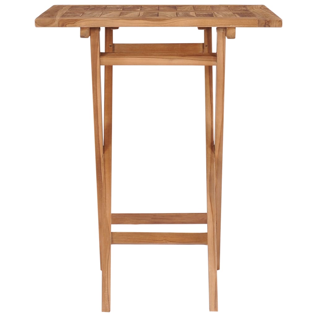Tuintafel inklapbaar 60x60x75 cm massief teakhout is nu te koop bij PeponiXL, paradijselijk wonen!