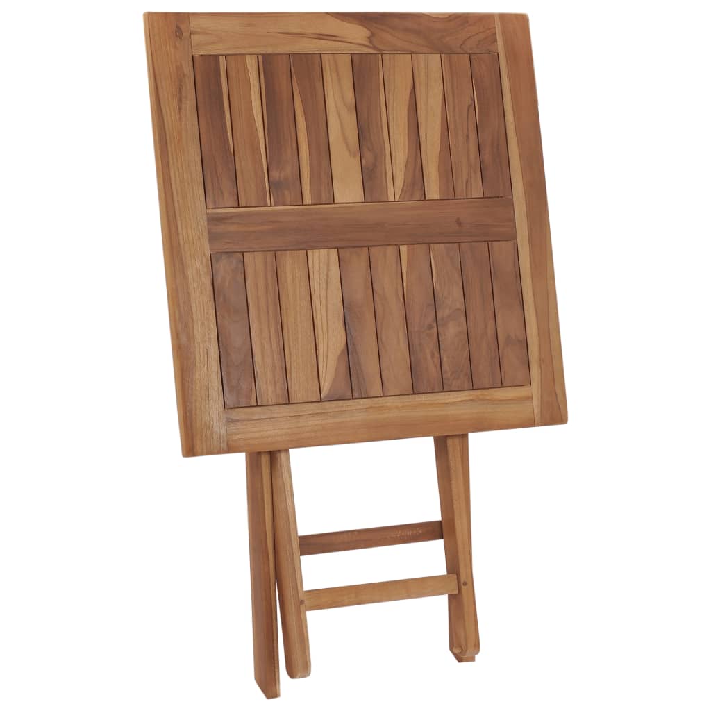 Tuintafel inklapbaar 60x60x75 cm massief teakhout is nu te koop bij PeponiXL, paradijselijk wonen!