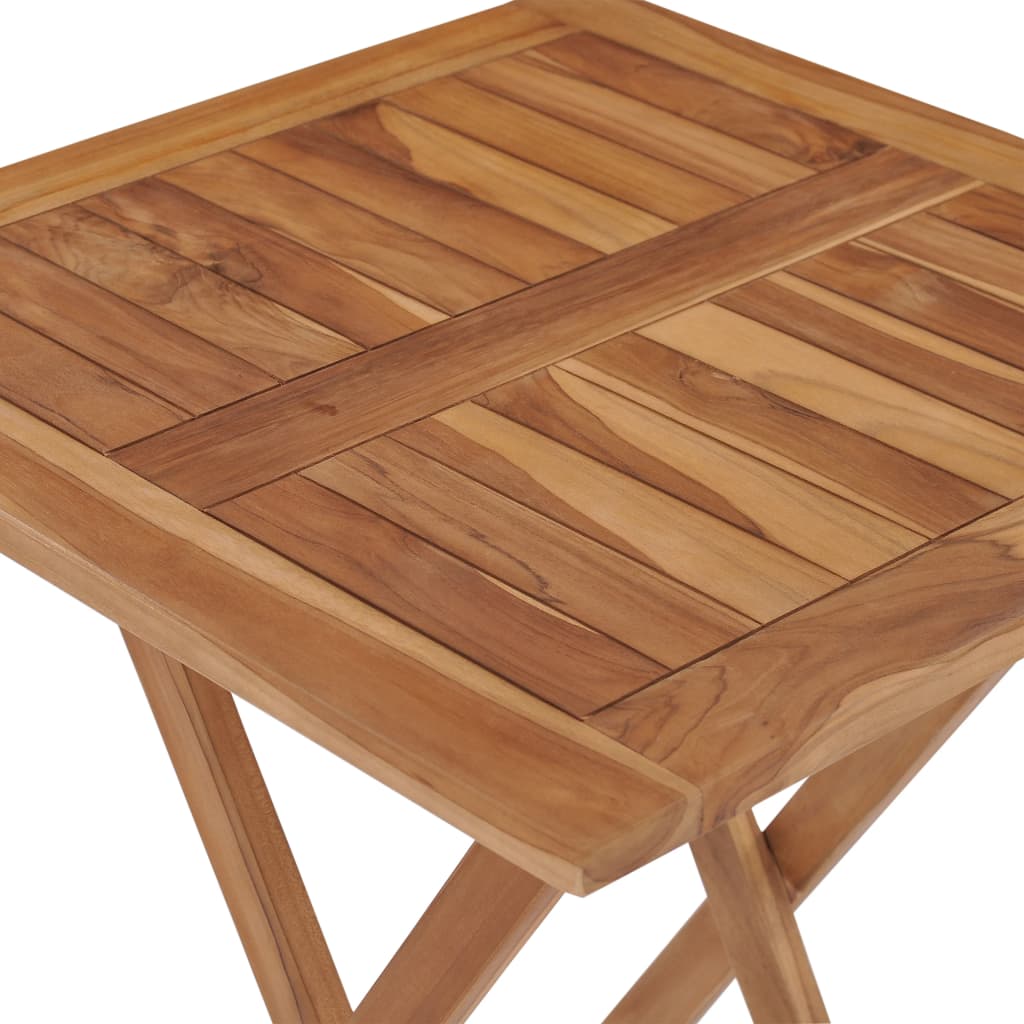 Tuintafel inklapbaar 60x60x75 cm massief teakhout is nu te koop bij PeponiXL, paradijselijk wonen!