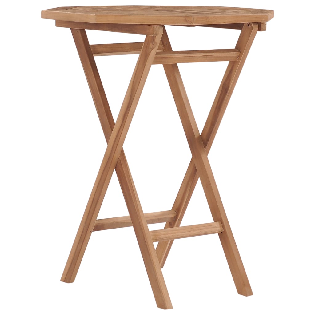 Tuintafel inklapbaar 60x60x75 cm massief teakhout is nu te koop bij PeponiXL, paradijselijk wonen!