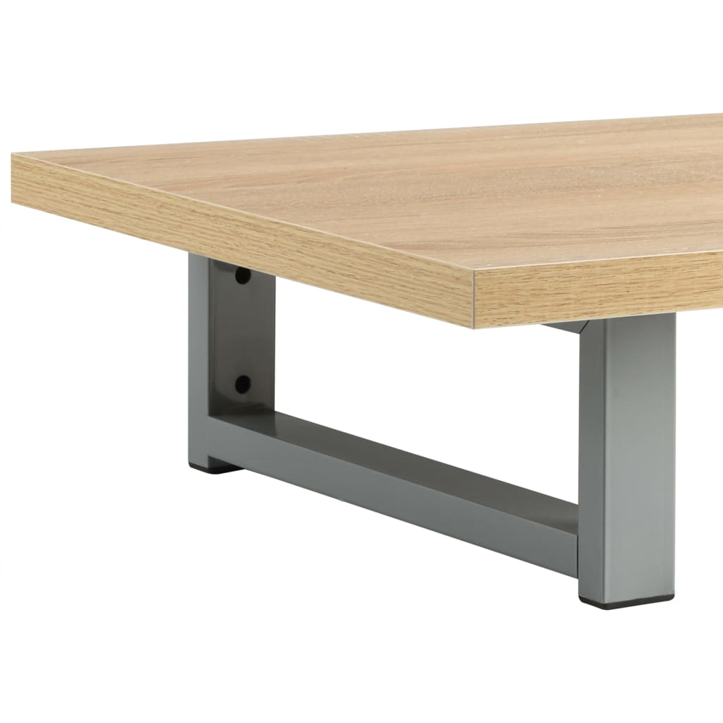 2-delige Badkamermeubelset keramiek eikenkleurig is nu te koop bij PeponiXL, paradijselijk wonen!