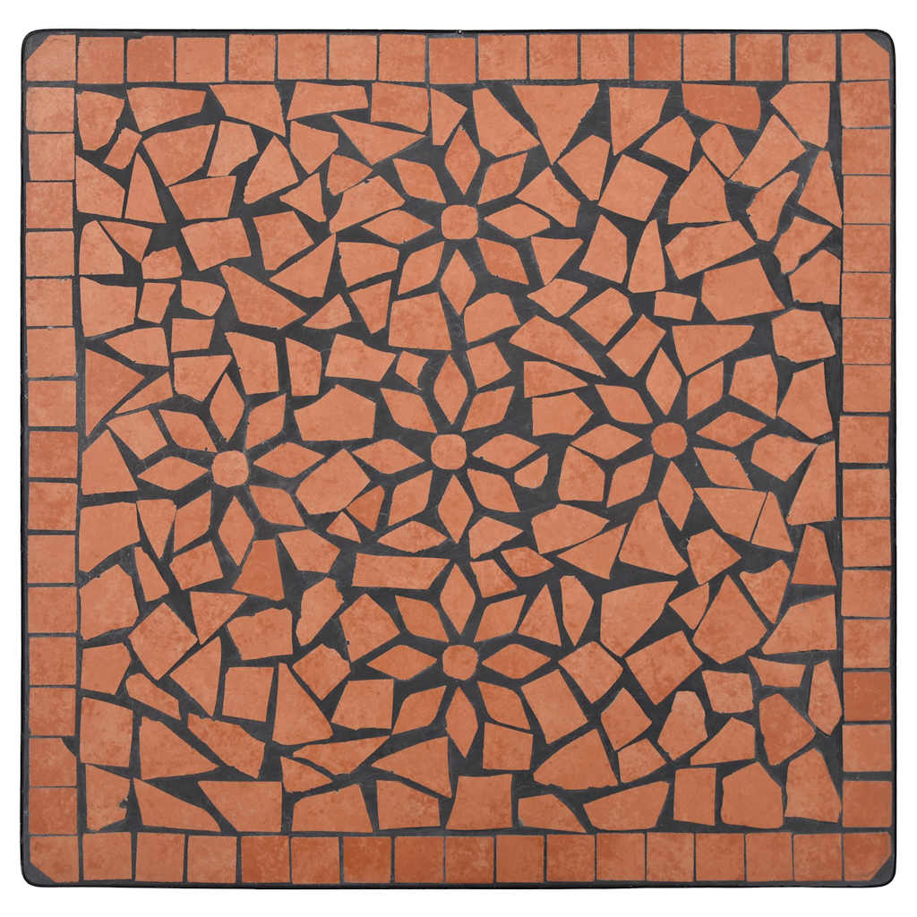 3-delige Bistroset mozaïek keramische tegel terracottakleurig is nu te koop bij PeponiXL, paradijselijk wonen!