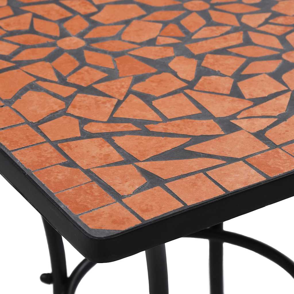 3-delige Bistroset mozaïek keramische tegel terracottakleurig is nu te koop bij PeponiXL, paradijselijk wonen!