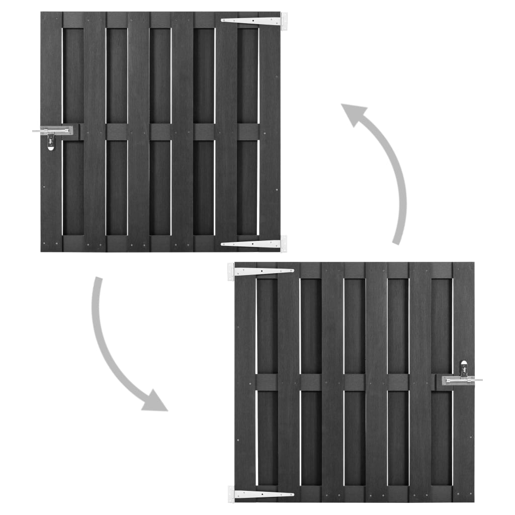 Poort 100x100 cm HKC grijs is nu te koop bij PeponiXL, paradijselijk wonen!