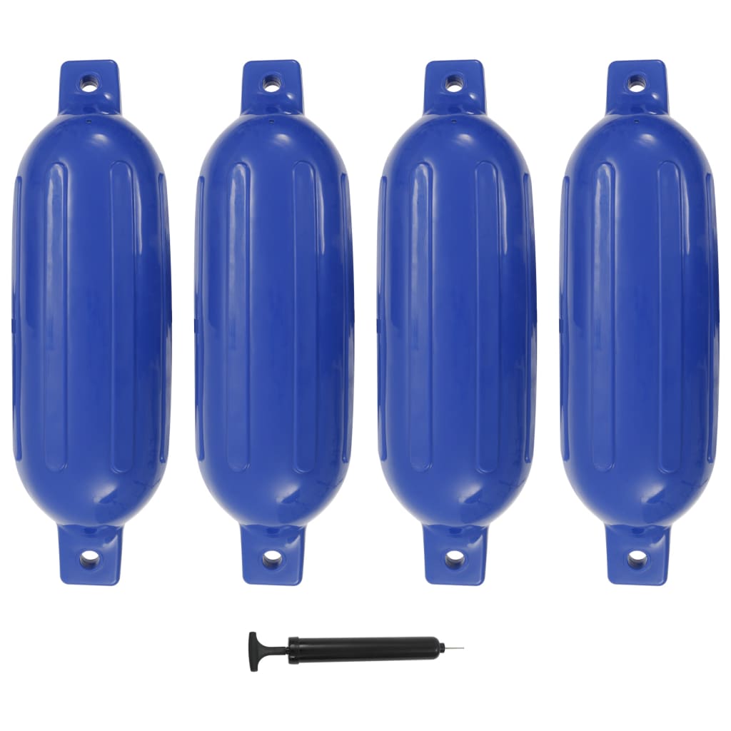 Bootstootkussens 4 st 58,5x16,5 cm PVC blauw is nu te koop bij PeponiXL, paradijselijk wonen!