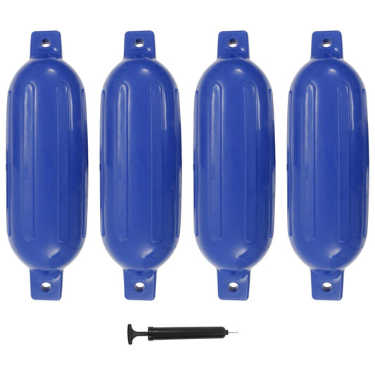 Bootstootkussens 4 st 58,5x16,5 cm PVC blauw is nu te koop bij PeponiXL, paradijselijk wonen!