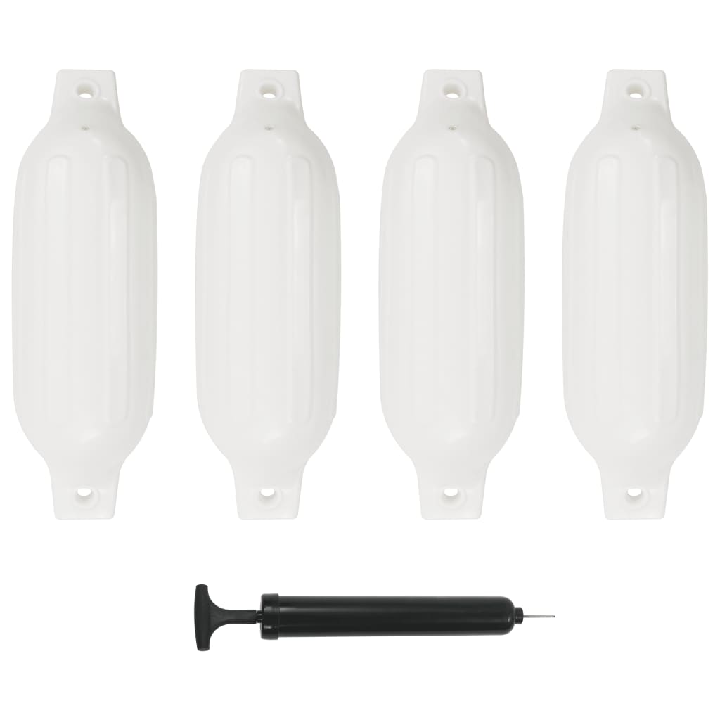 Bootstootkussens 4 st 41x11,5 cm PVC wit is nu te koop bij PeponiXL, paradijselijk wonen!
