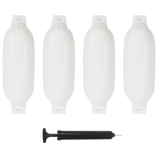 Bootstootkussens 4 st 41x11,5 cm PVC wit is nu te koop bij PeponiXL, paradijselijk wonen!
