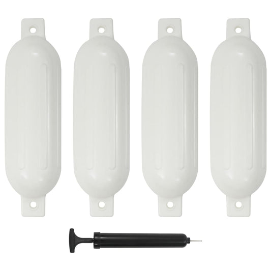 Bootstootkussens 4 st 51x14 cm PVC wit is nu te koop bij PeponiXL, paradijselijk wonen!