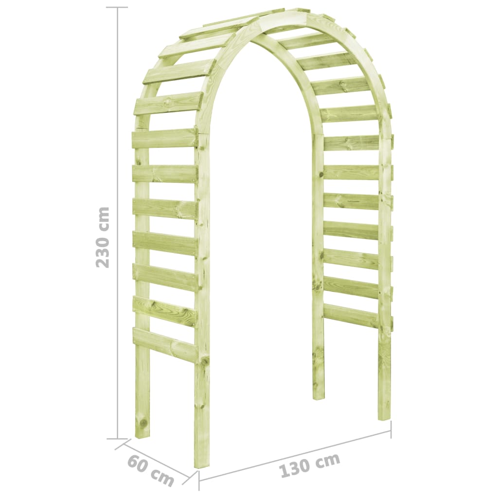 Pergola 130x60x230 cm geïmpregneerd grenenhout is nu te koop bij PeponiXL, paradijselijk wonen!