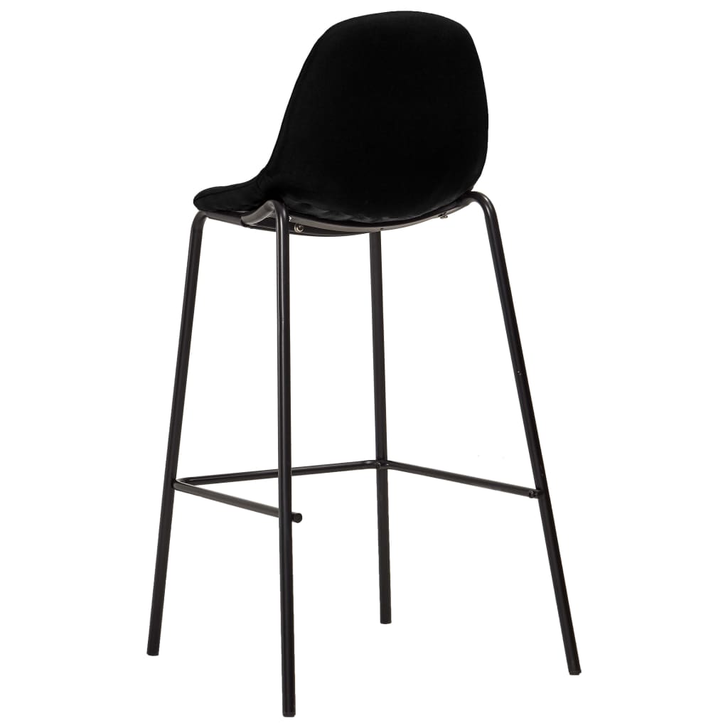 Barstoelen 6 st stof zwart is nu te koop bij PeponiXL, paradijselijk wonen!