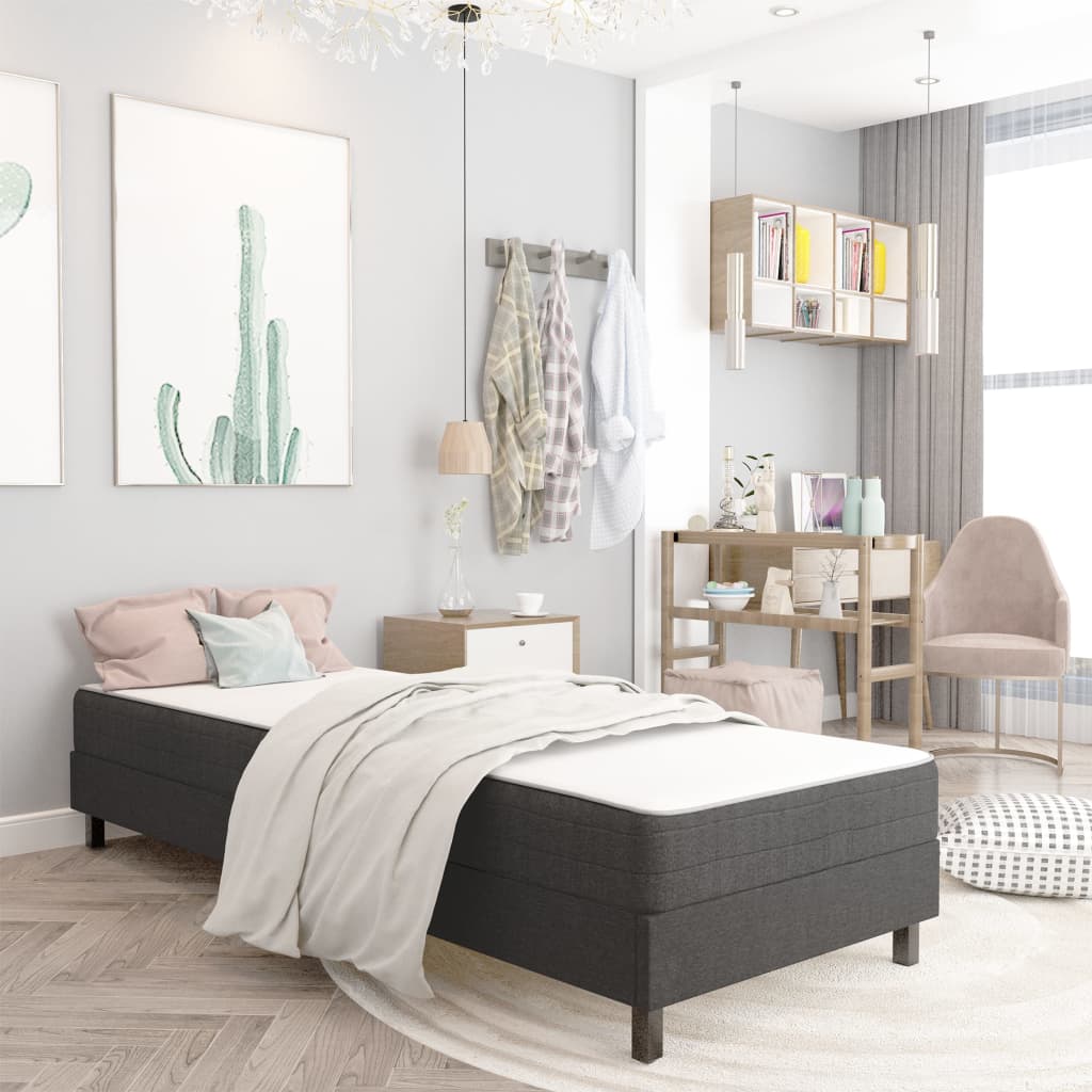 Boxspringframe stof grijs 80x200 cm is nu te koop bij PeponiXL, paradijselijk wonen!