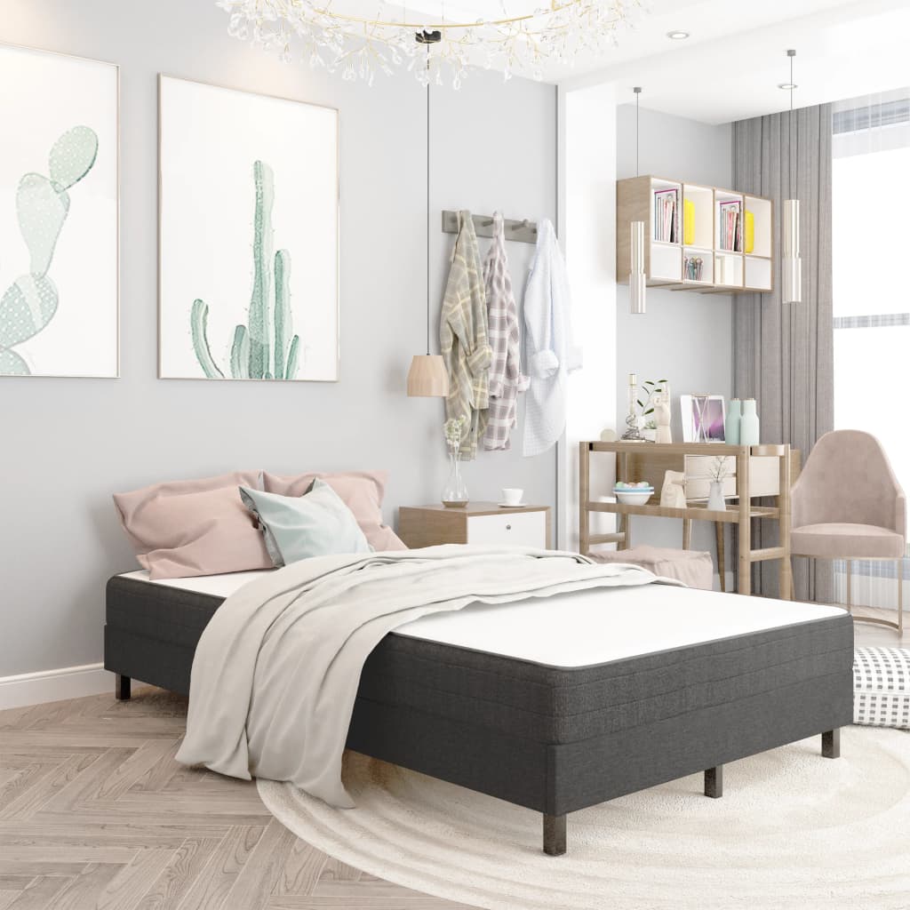 Boxspringframe stof grijs 120x200 cm is nu te koop bij PeponiXL, paradijselijk wonen!