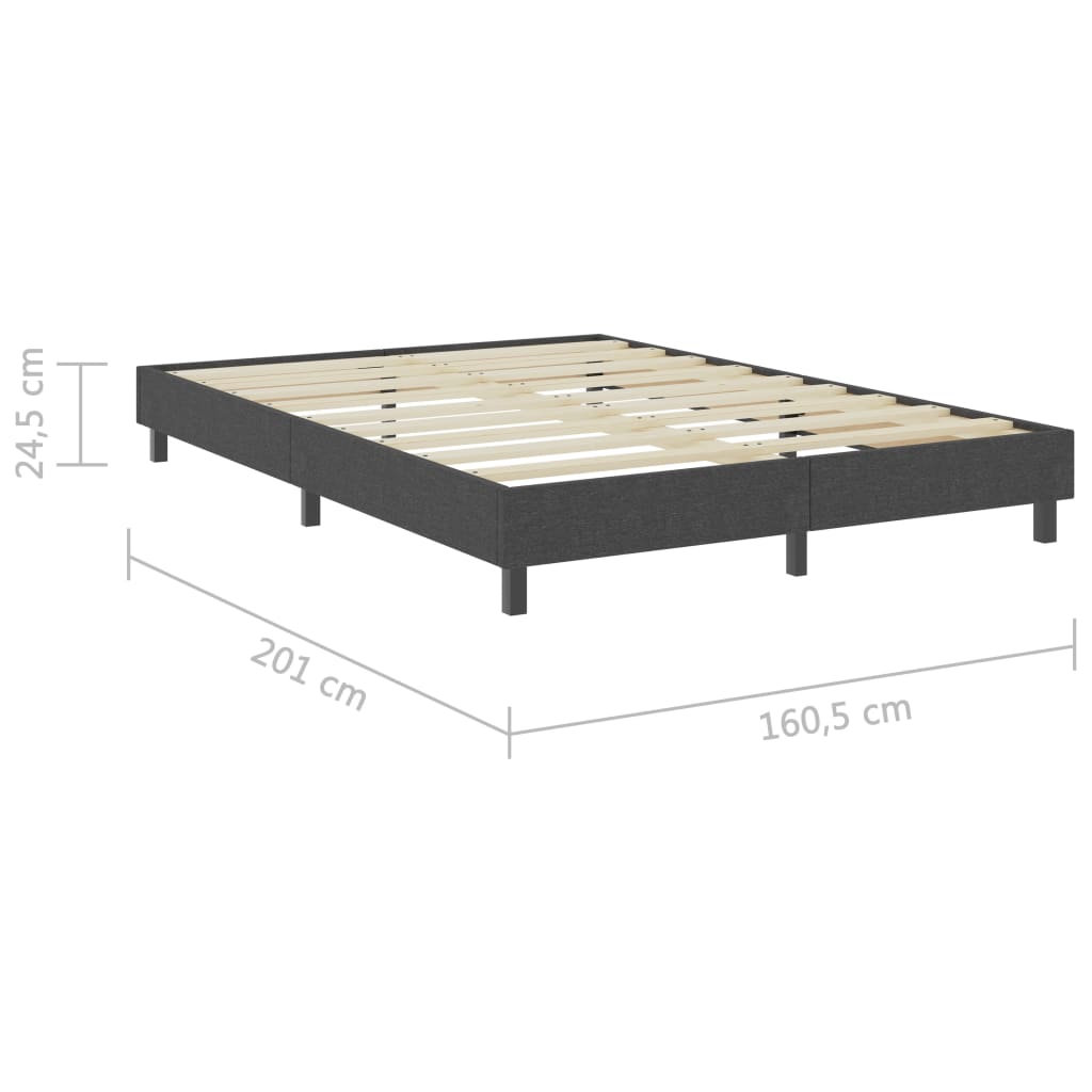 Boxspringframe stof grijs 160x200 cm is nu te koop bij PeponiXL, paradijselijk wonen!