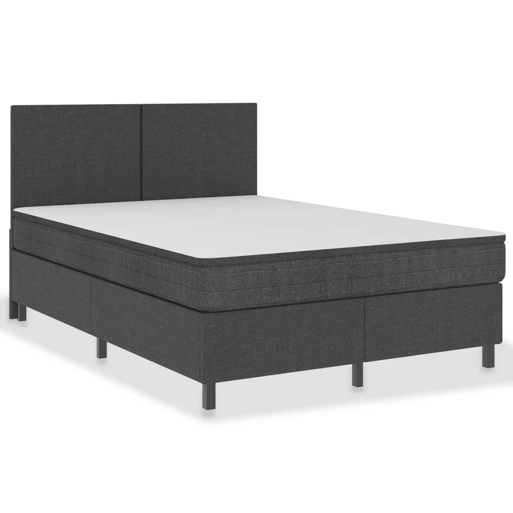 Boxspringframe stof grijs 140x200 cm is nu te koop bij PeponiXL, paradijselijk wonen!