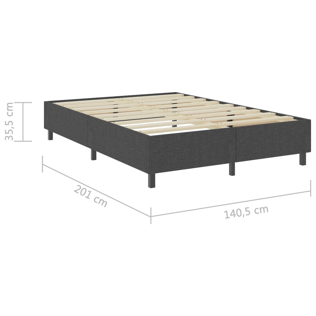 Boxspringframe stof grijs 140x200 cm is nu te koop bij PeponiXL, paradijselijk wonen!