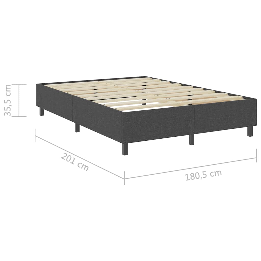 Boxspringframe stof grijs 180x200 cm is nu te koop bij PeponiXL, paradijselijk wonen!