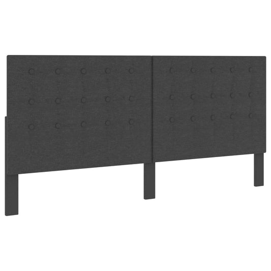 Hoofdbord 200x200 cm getuft stof donkergrijs is nu te koop bij PeponiXL, paradijselijk wonen!
