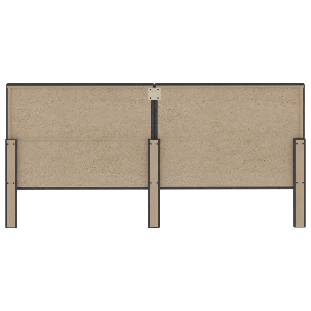 Hoofdbord 200x200 cm getuft stof donkergrijs is nu te koop bij PeponiXL, paradijselijk wonen!