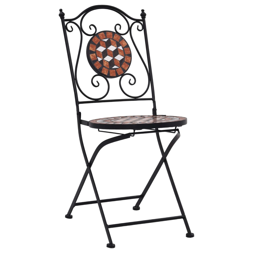 3-delige Bistroset mozaïek keramische tegel terracottakleurig is nu te koop bij PeponiXL, paradijselijk wonen!
