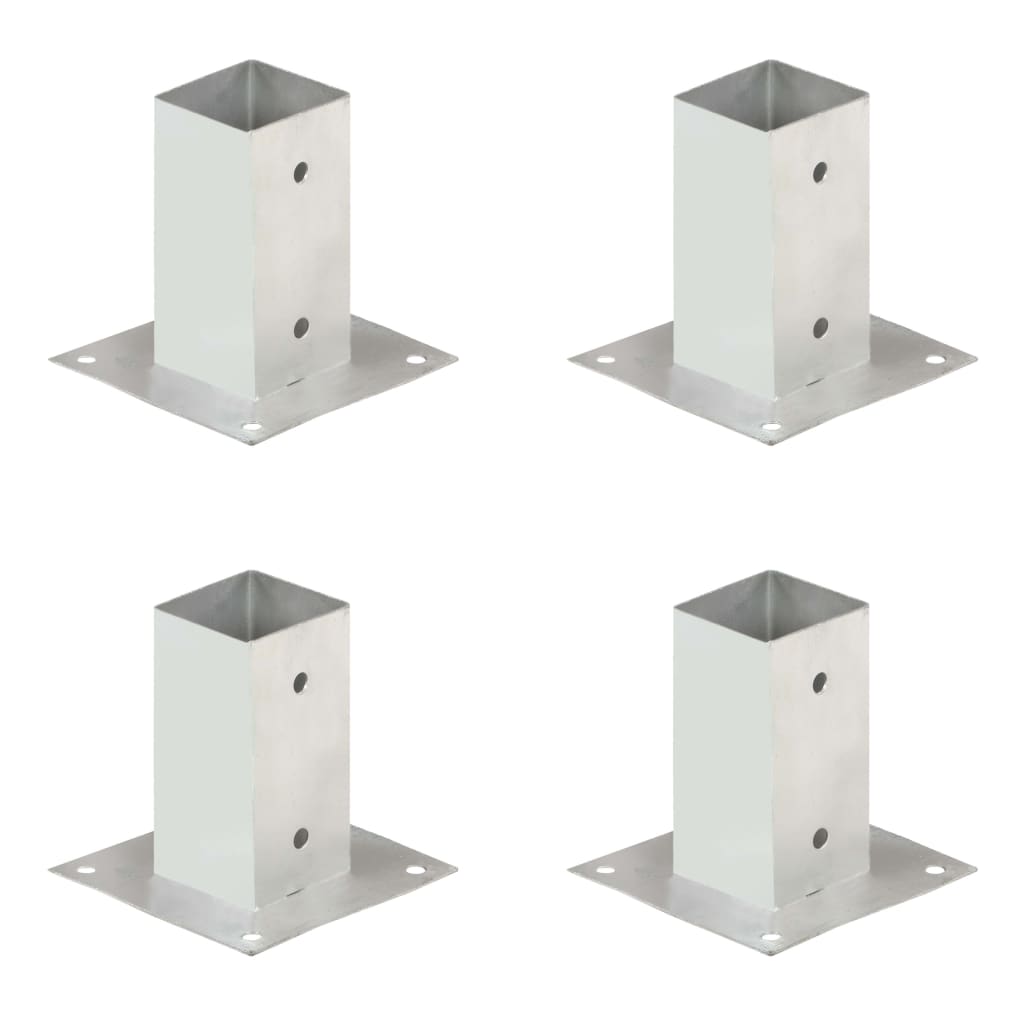 Paalankers 4 st 71 mm gegalvaniseerd metaal is nu te koop bij PeponiXL, paradijselijk wonen!