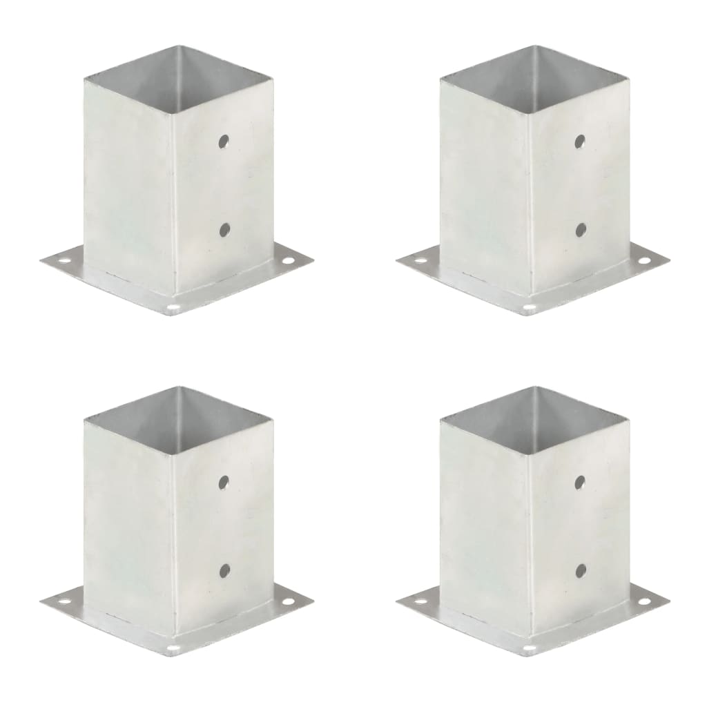 Paalankers 4 st 101 mm gegalvaniseerd metaal is nu te koop bij PeponiXL, paradijselijk wonen!