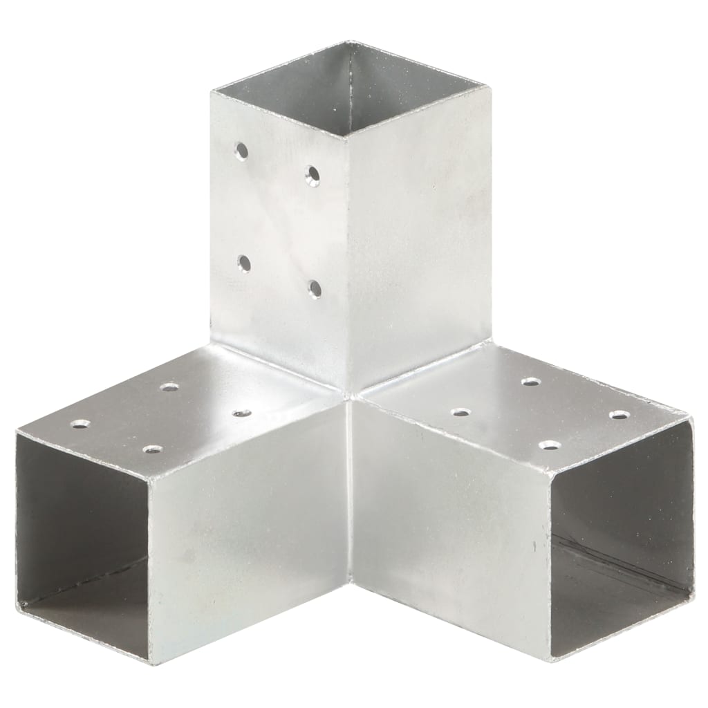 Paalverbindingen 4 st Y-vorm 71x71 mm gegalvaniseerd metaal is nu te koop bij PeponiXL, paradijselijk wonen!