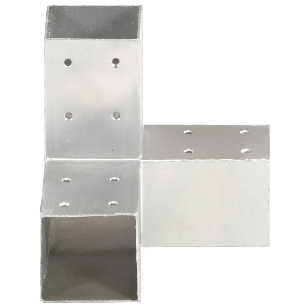 Paalverbindingen 4 st Y-vorm 71x71 mm gegalvaniseerd metaal is nu te koop bij PeponiXL, paradijselijk wonen!