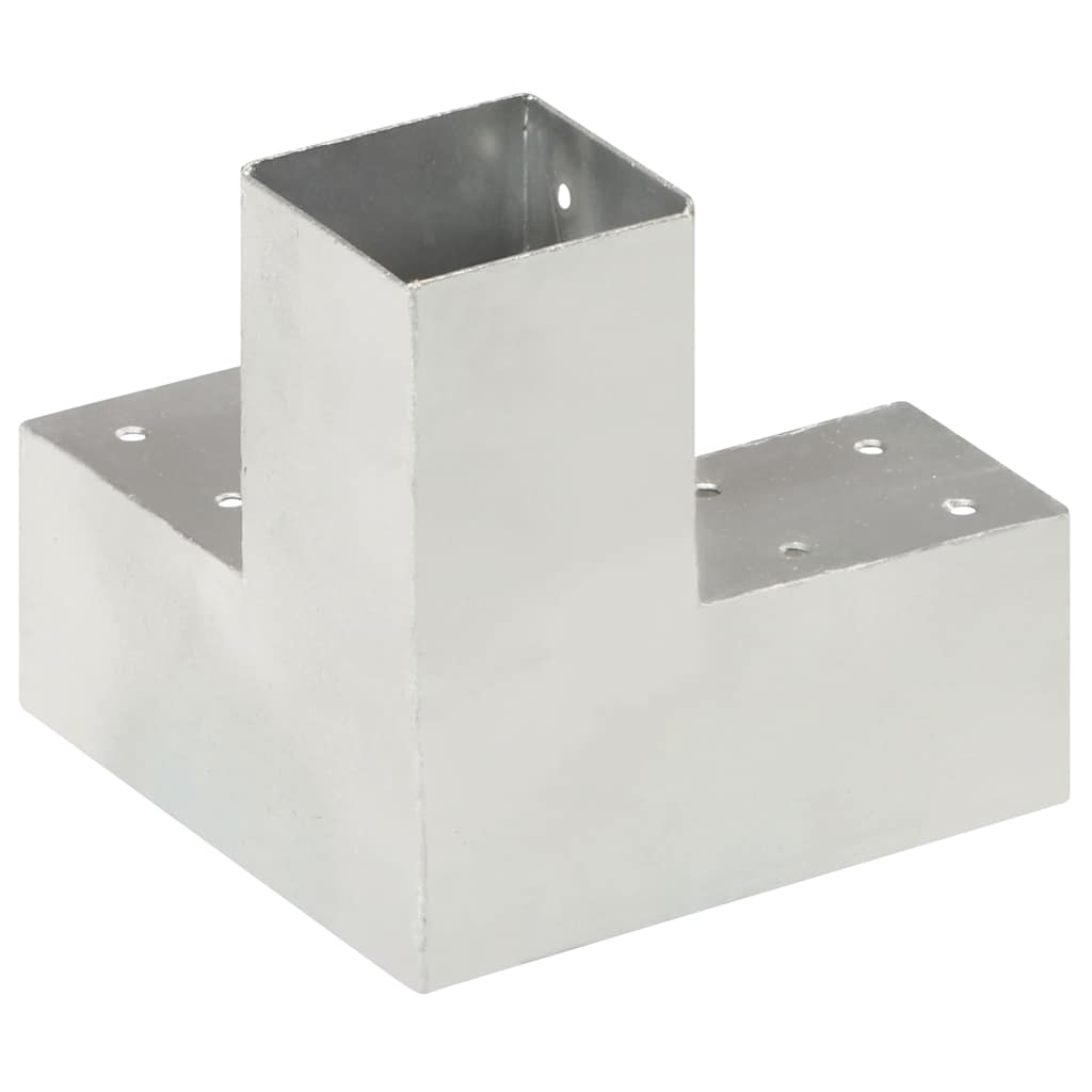 Paalverbindingen 4 st Y-vorm 71x71 mm gegalvaniseerd metaal is nu te koop bij PeponiXL, paradijselijk wonen!
