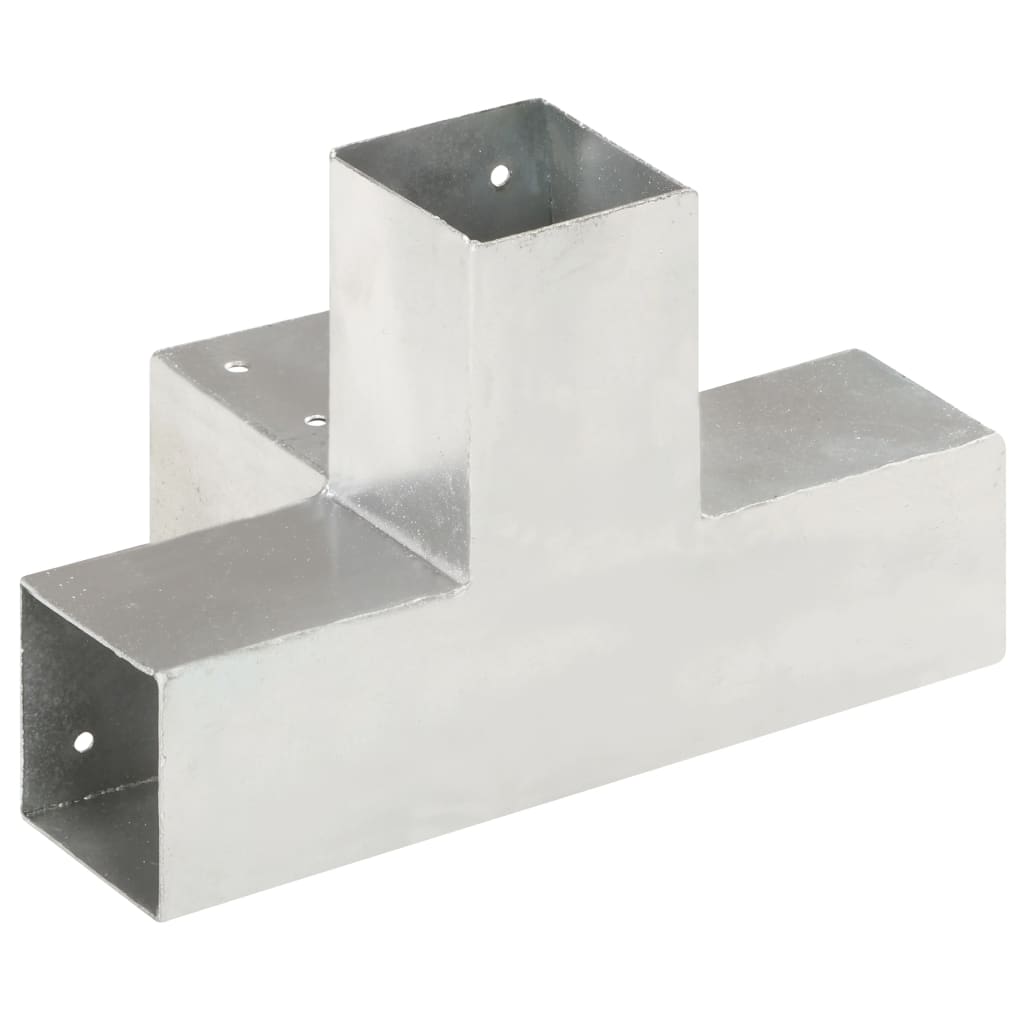 Paalverbindingen 4 st X-vorm 71x71 mm gegalvaniseerd metaal is nu te koop bij PeponiXL, paradijselijk wonen!