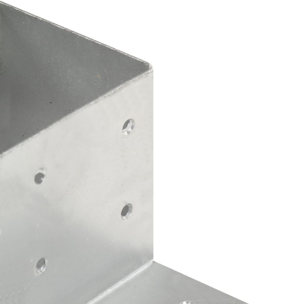 Paalverbindingen 4 st L-vorm 81x81 mm gegalvaniseerd metaal is nu te koop bij PeponiXL, paradijselijk wonen!