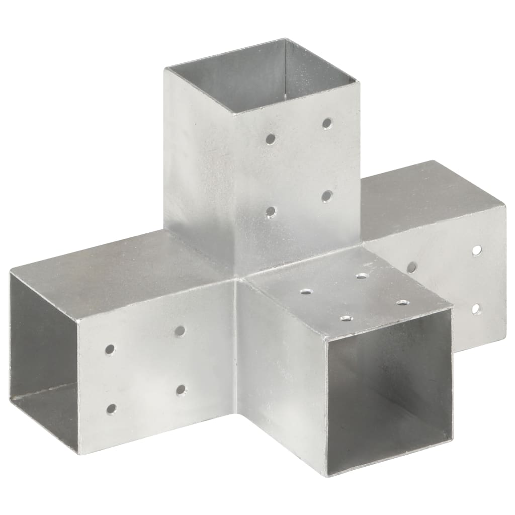 Paalverbinding X-vorm 81x81 mm gegalvaniseerd metaal is nu te koop bij PeponiXL, paradijselijk wonen!