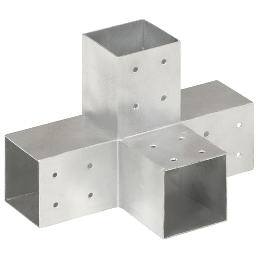 Paalverbinding X-vorm 81x81 mm gegalvaniseerd metaal is nu te koop bij PeponiXL, paradijselijk wonen!