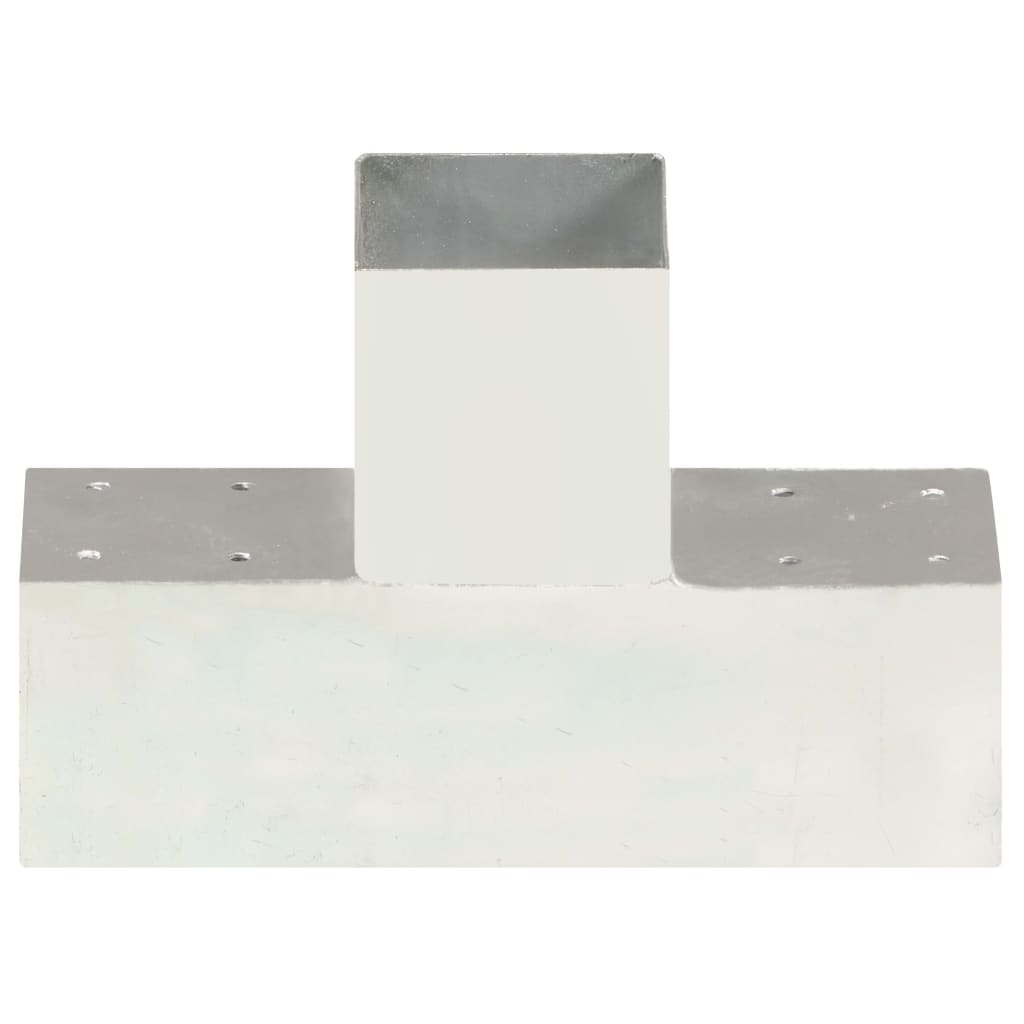 Paalverbindingen 4 st T-vorm 91x91 mm gegalvaniseerd metaal is nu te koop bij PeponiXL, paradijselijk wonen!