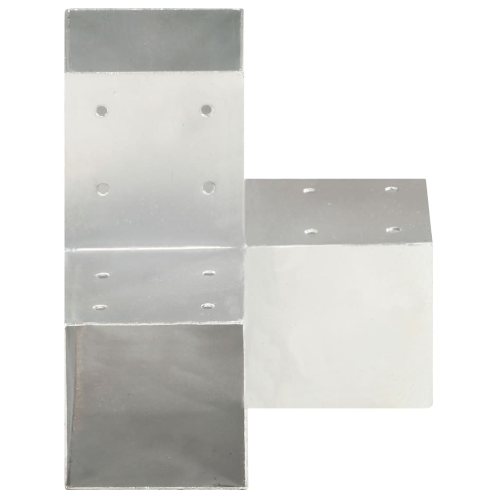 Paalverbindingen 4 st Y-vorm 91x91 mm gegalvaniseerd metaal is nu te koop bij PeponiXL, paradijselijk wonen!