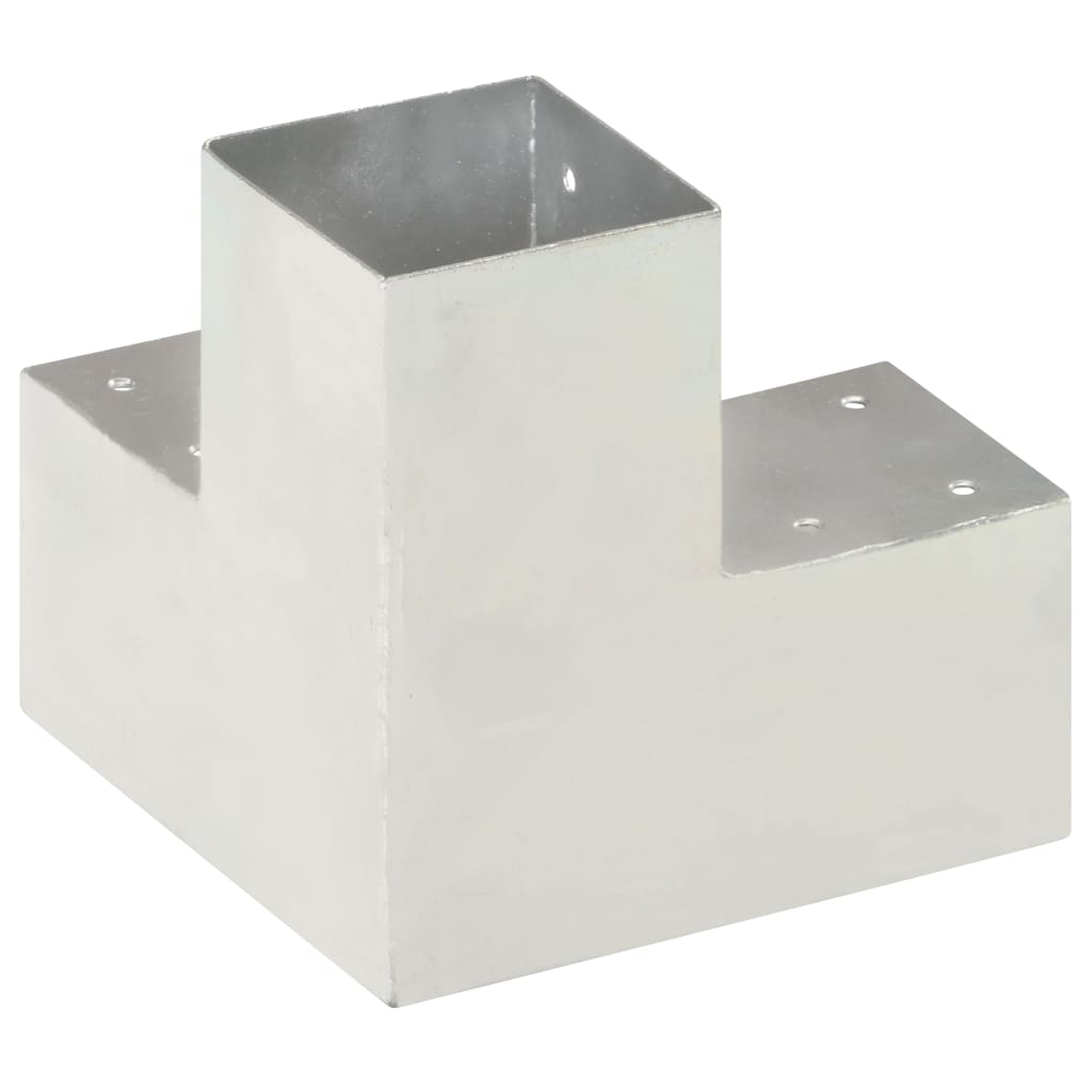 Paalverbindingen 4 st Y-vorm 91x91 mm gegalvaniseerd metaal is nu te koop bij PeponiXL, paradijselijk wonen!