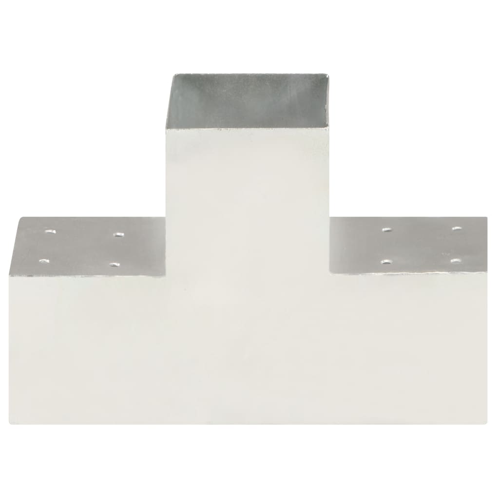 Paalverbindingen 4 st T-vorm 101x101 mm gegalvaniseerd metaal is nu te koop bij PeponiXL, paradijselijk wonen!