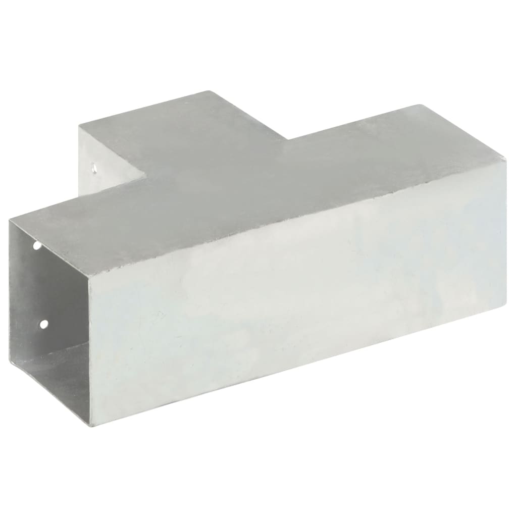 Paalverbindingen 4 st T-vorm 101x101 mm gegalvaniseerd metaal is nu te koop bij PeponiXL, paradijselijk wonen!